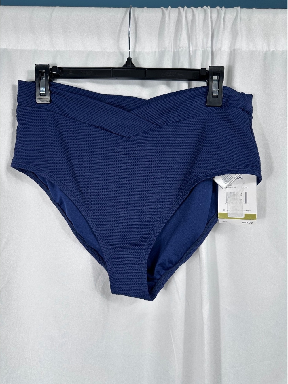 Beach House Swim High Waist Bikini Bottoms Size 14 Admiral Blue